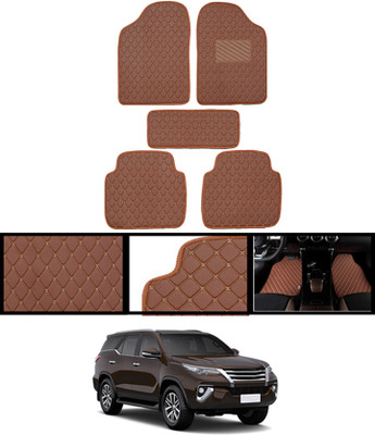ABJD Leatherite Standard Mat For  Toyota Universal For Car(Orange)