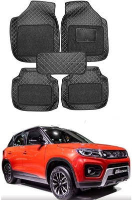 Arnejaa Leatherite 7D Mat For  Maruti Suzuki Vitara Brezza(Black)
