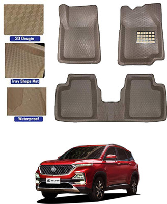 MATIES Plastic Tray Mat For  MG Hector(Beige)
