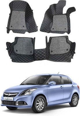 Kuntail Enter Leather 7D Mat For  Maruti Suzuki Swift(Black)