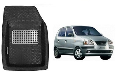 SLSHILPA Plastic Tray Mat For  Hyundai Santro Xing(Black)