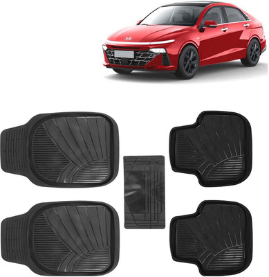 Kingsway PVC Tray Mat For  Hyundai Verna(Black)