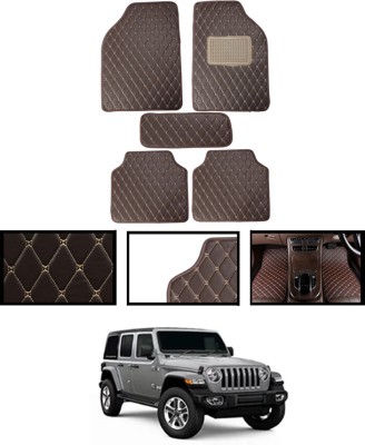 ABJD Leatherite Standard Mat For  Jeep Wrangler(Brown)