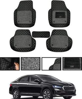 MSNP Leatherite 7D Mat For  Skoda Slavia(Black)