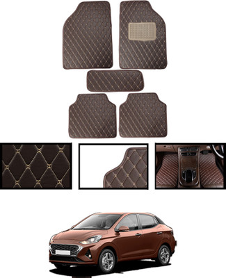ABJD Leatherite Standard Mat For  Hyundai Aura(Brown)