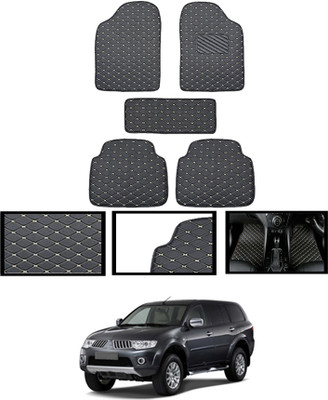 MATIES Leatherite Standard Mat For  Mitsubishi Pajero(Black)