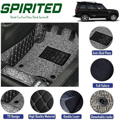 SPIRITED Leatherite 7D Mat For  Mahindra Scorpio(Black)
