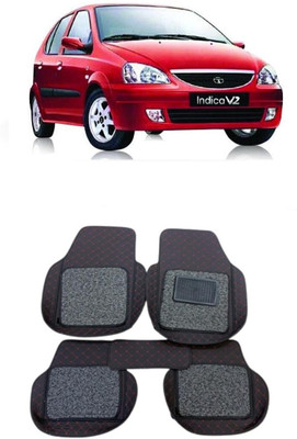 arneja trading company Leatherite 7D Mat For  Tata Indica V2(Red, Black)