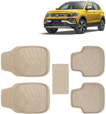 Kingsway PVC Tray Mat For  Volkswagen Taigun(Beige)