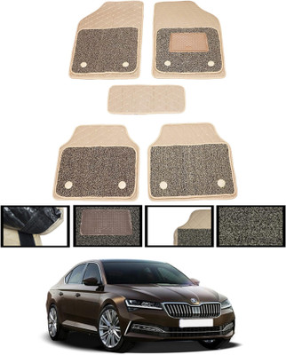 MATIES Leatherite 7D Mat For  Skoda Superb(Beige)