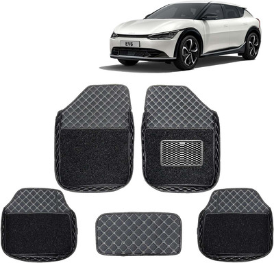 Kingsway Leatherite 7D Mat For  Kia EV6(Black)
