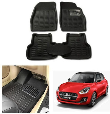 After cars PVC 3D Mat For  Maruti Suzuki Swift(Black)