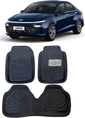 arneja trading company Polyutherine 3D Mat For  Hyundai Verna(Black)