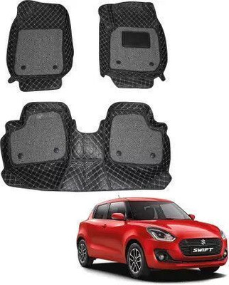 Kunatil Enterprisess Leather 7D Mat For  Maruti Suzuki Swift(Black)