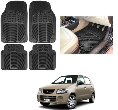 ROSHNEER ENTERPRISES Rubber Standard Mat For  Maruti Alto(Black)