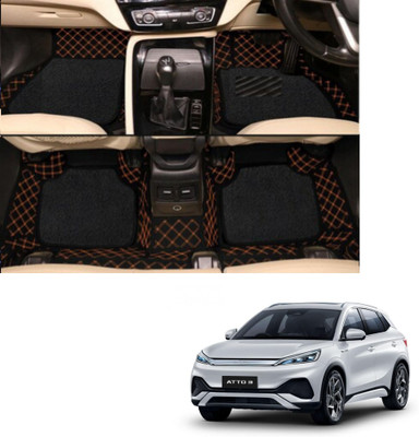 Autoclow Leatherite 7D Mat For  Hyundai Creta(Black, Brown)