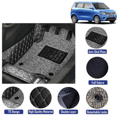 Ds enterprise Leatherite 7D Mat For  Maruti Suzuki WagonR(Black)