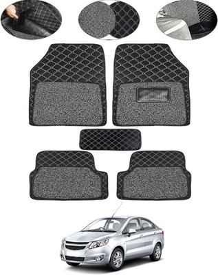 MSNP Leatherite 7D Mat For  Chevrolet Sail(Black)