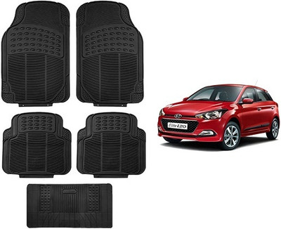 After cars Rubber Standard Mat For  Hyundai Elite i20(Black)
