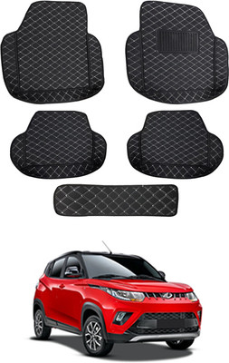 MATIES Leatherite 7D Mat For  Mahindra KUV100(Black)