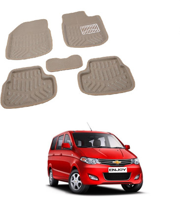 ROSHNEER ENTERPRISES PVC 3D Mat For  Chevrolet Enjoy(Beige)