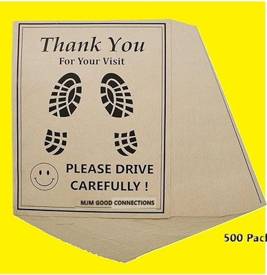 MJM Paper Disposable Paper Mat For  Kia NA(Brown)