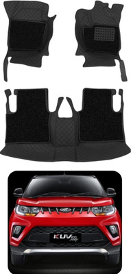 TOFIT ENTERPRISES Leatherite 7D Mat For  Mahindra KUV 100(Black)