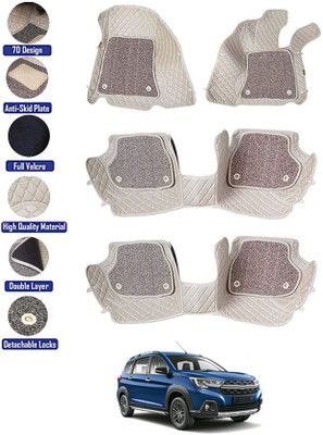 MATIES Leatherite 7D Mat For  Maruti Suzuki XL6(Beige)