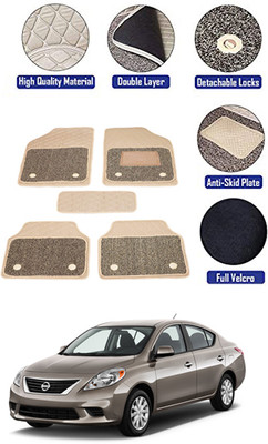 MATIES PVC 7D Mat For  Nissan Versa(Beige)