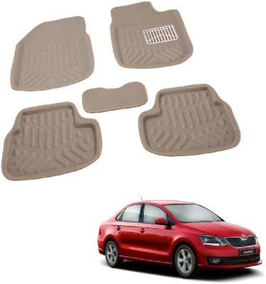 ROSHNEER ENTERPRISES PVC 3D Mat For  Skoda Rapid(Beige)