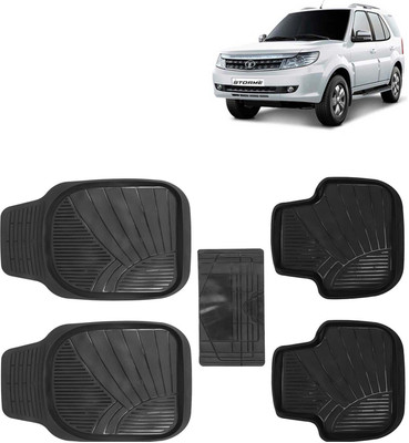 Kingsway PVC Tray Mat For  Tata Safari Storme(Black)