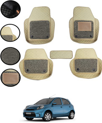 monolive Leatherite Tray Mat For  Nissan Micra Active(Beige)