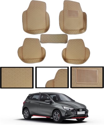 MATIES Leatherite 7D Mat For  Hyundai Universal For Car(Beige)