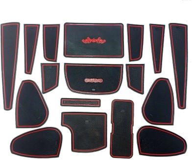 cardrome Rubber Standard Mat For  Kia Seltos(Red)