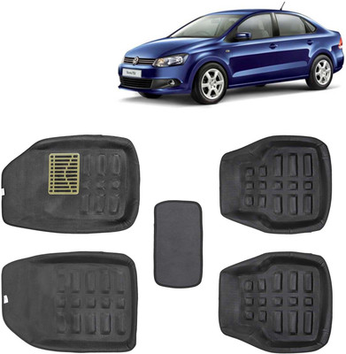Kingsway PVC 3D Mat For  Volkswagen Vento(Black)