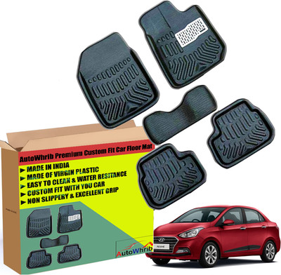 Autowhrib Plastic 3D Mat For  Hyundai Xcent(Black)