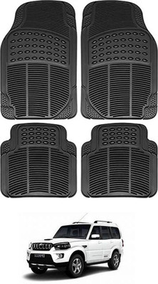 RONISH Rubber Standard Mat For  Mahindra Scorpio(Black)