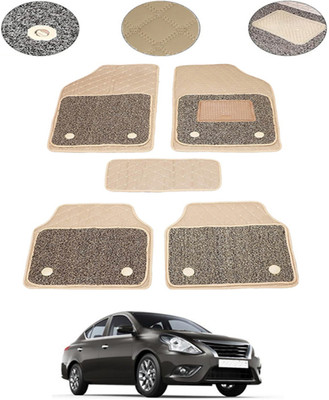 MSNP Leatherite 7D Mat For  Nissan Sunny(Beige)
