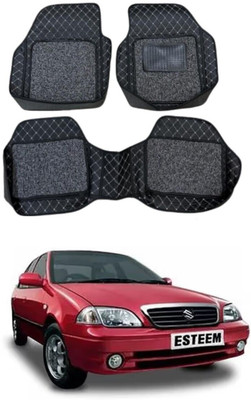 Arnejaa Leatherite 7D Mat For  Maruti Suzuki Esteem(Silver, Black)