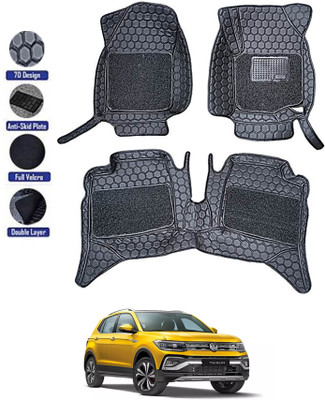 MATIES Leatherite 8D Mat For  Volkswagen Taigun(Black)