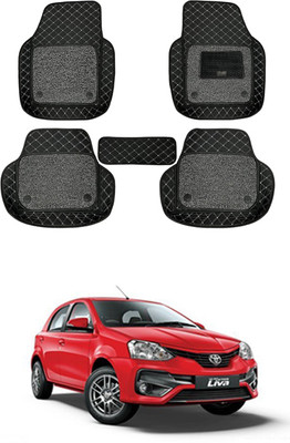RKPSP Leatherite 7D Mat For  Toyota Etios Liva(Black)