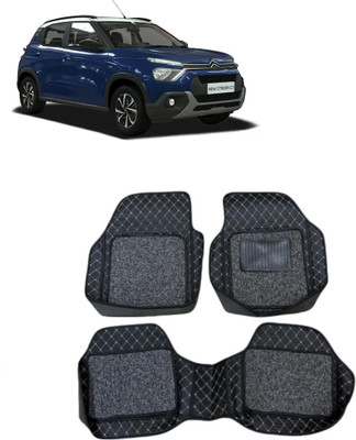 arneja trading company Leatherite 7D Mat For  Citroen Citroen C3(Silver, Black)