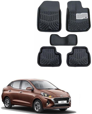 arneja trading company Polyutherine 3D Mat For  Hyundai Aura(Black)