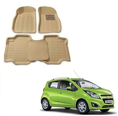 SLSHILPA Plastic 3D Mat For  Chevrolet Beat(Beige)
