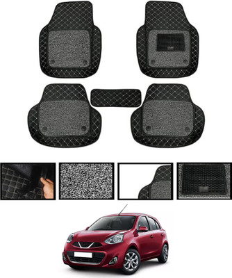 MATIES Leatherite 7D Mat For  Nissan Micra(Black)