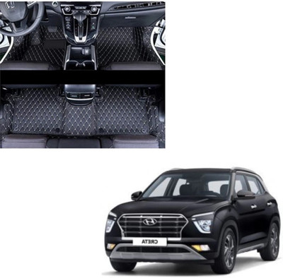FF TRADERS Leatherite 7D Mat For  Hyundai Creta(Black)