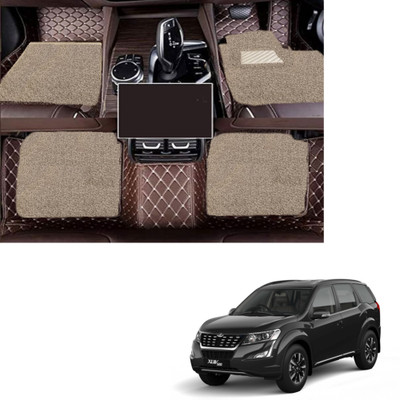Autoclow Leatherite 7D Mat For  Mahindra XUV 500(Brown, Beige)