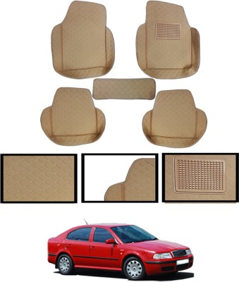 ABJD Leatherite 7D Mat For  Skoda Octavia(Beige)