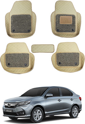 MATIES Leatherite 7D Mat For  Honda Amaze(Beige)