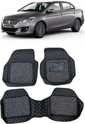 Arnejaa Leatherite 7D Mat For  Maruti Suzuki Ciaz(Silver, Black)